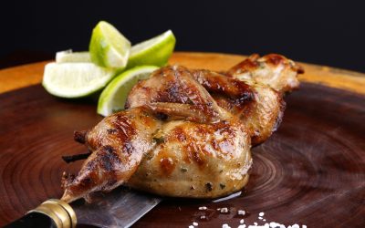 As aves da Villa Germânia, estrelas do nosso cardápio: tem coração e picanha de pato, além de espetada de codorna