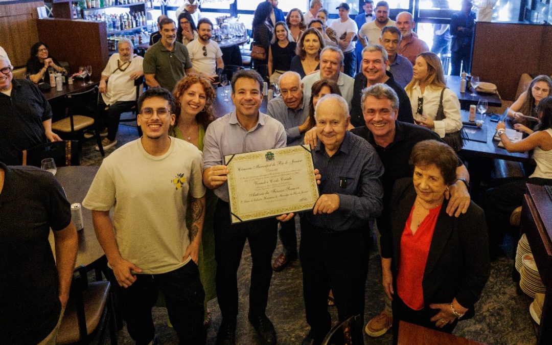 SEU ANTÔNIO SARAIVA GANHA O TÍTULO DE CIDADÃO HONORÁRIO DO RIO DE JANEIRO